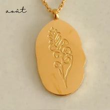 Charger l&#39;image dans la galerie, Collier - fleur de naissance - Neuf.Vingt.Cinq - Gold - Adulte
