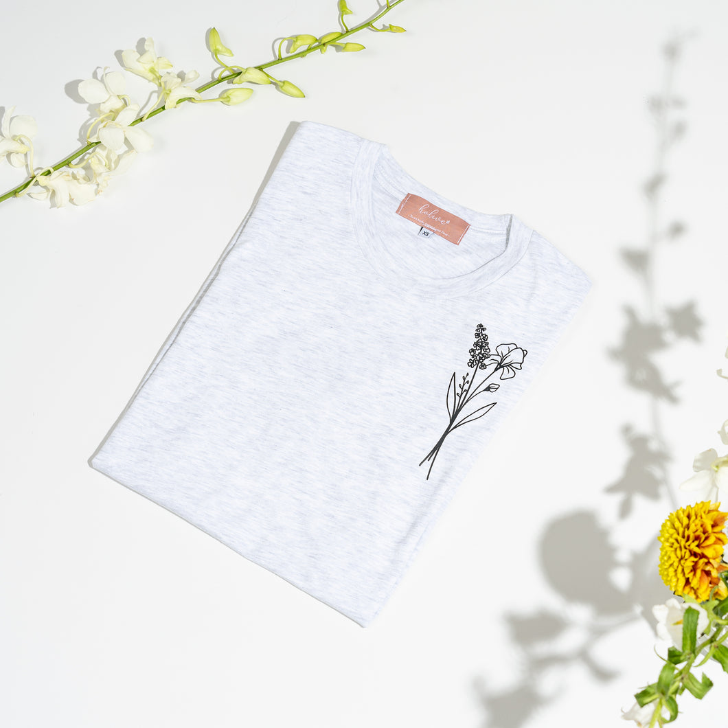 T-shirt - bouquet 2 fleurs - Adulte