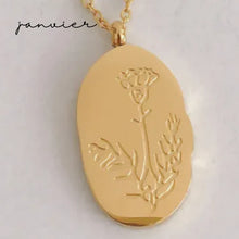 Charger l&#39;image dans la galerie, Collier - fleur de naissance - Neuf.Vingt.Cinq - Gold - Adulte
