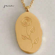 Charger l&#39;image dans la galerie, Collier - fleur de naissance - Neuf.Vingt.Cinq - Gold - Adulte
