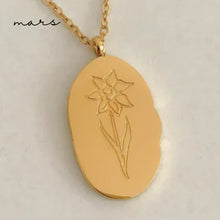 Charger l&#39;image dans la galerie, Collier - fleur de naissance - Neuf.Vingt.Cinq - Gold - Adulte
