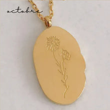 Charger l&#39;image dans la galerie, Collier - fleur de naissance - Neuf.Vingt.Cinq - Gold - Adulte
