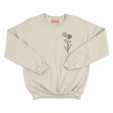 Charger l&#39;image dans la galerie, Crewneck - couleurs saisonnières - bouquet 2 fleurs - Adulte
