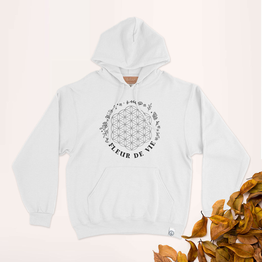 Hoodie - Fleur de vie - design DEVANT - Adulte