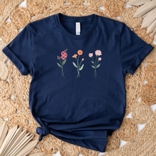 Charger l&#39;image dans la galerie, T-shirt - 3 fleurs - Adulte
